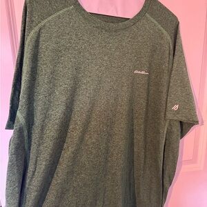 Eddie Bauer Heathered Green  t shirt